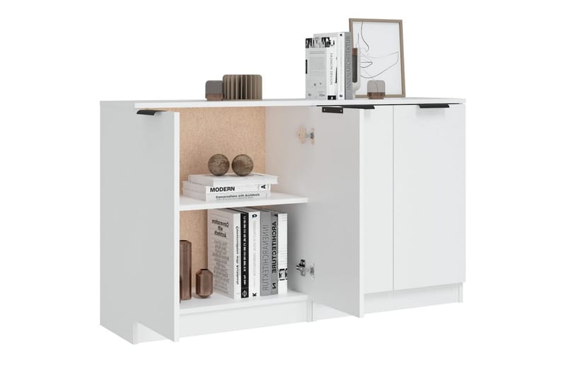 beBasic Skänkar 2 st vit 60x30x70 cm konstruerat trä - White - Förvaring - Förvaringsmöbler - Sideboard & skänk