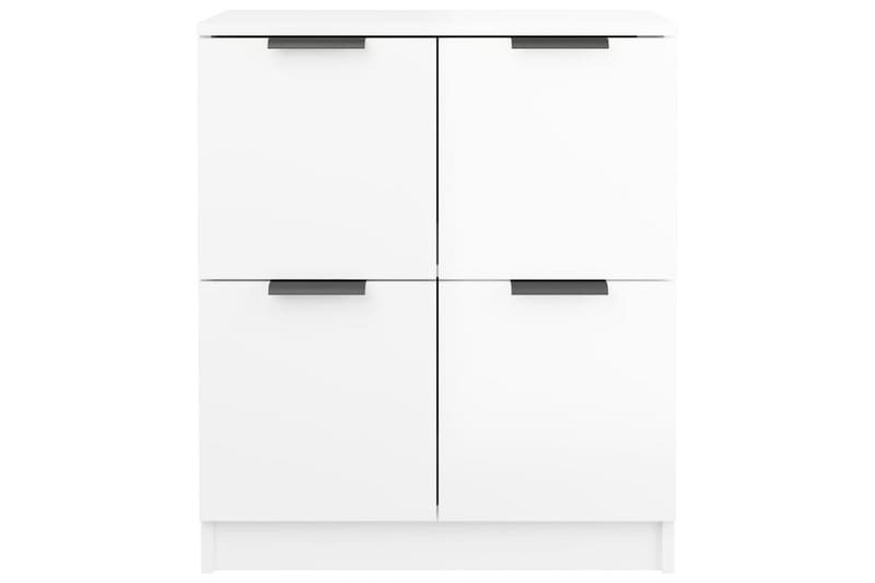 beBasic Skänkar 2 st vit högglans 60x30x70 cm konstruerat trä - White - Sideboard & skänk