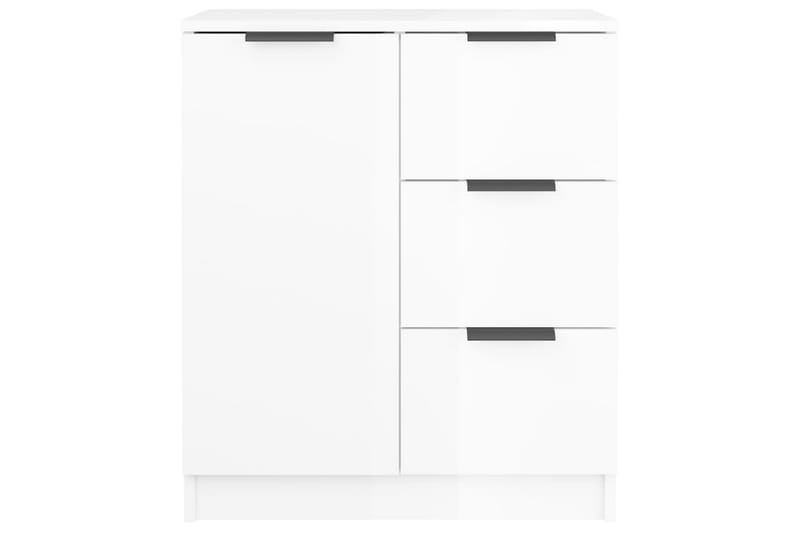 beBasic Skänkar 2 st vit högglans 60x30x70 cm konstruerat trä - White - Sideboard & skänk