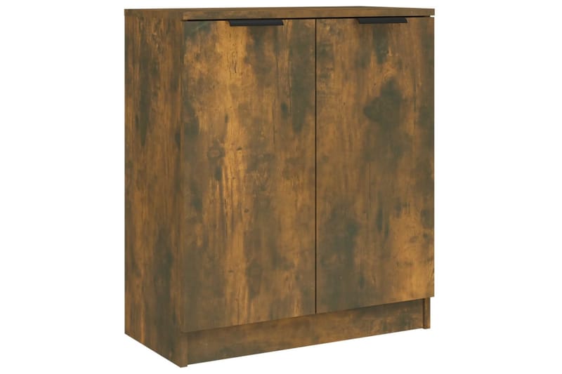 beBasic Skänkar 3 delar rökfärgad ek konstruerat trä - Brown - Förvaring - Förvaringsmöbler - Sideboard & skänk