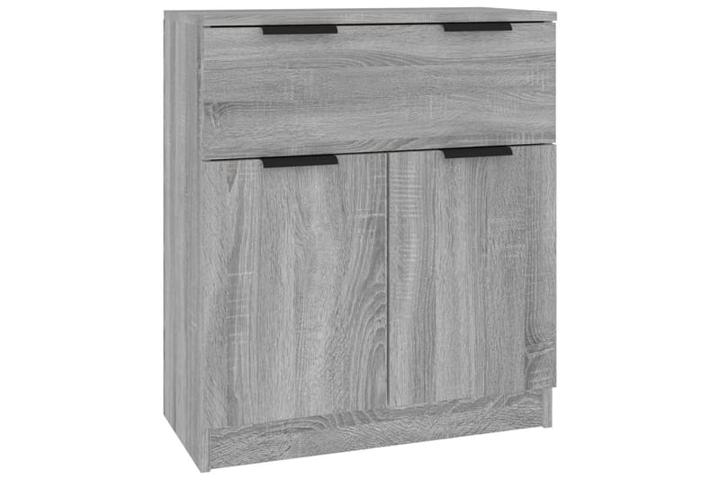 beBasic Skänkar 3 st grå sonoma konstruerat trä - Grey - Förvaring - Förvaringsmöbler - Sideboard & skänk