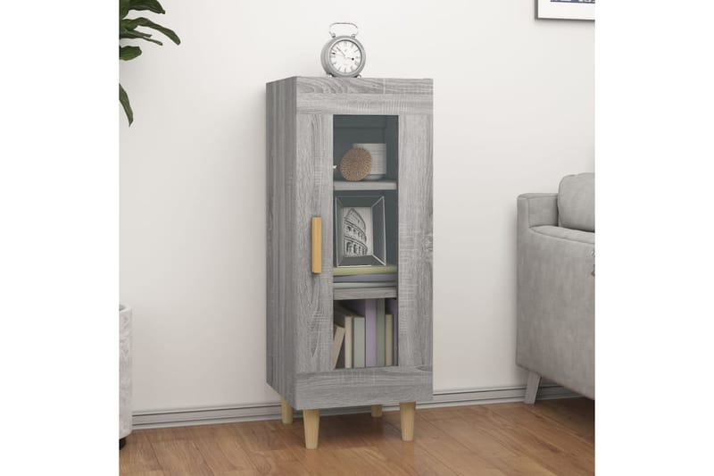 beBasic Skåp grå sonoma 34,5x34x90 cm konstruerat trä - Grey - Förvaring - Förvaringsmöbler - Sideboard & skänk