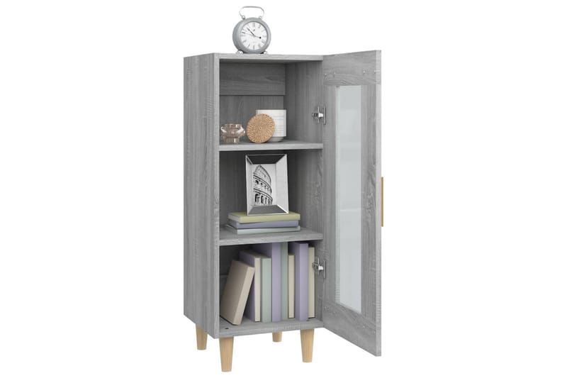 beBasic Skåp grå sonoma 34,5x34x90 cm konstruerat trä - Grey - Förvaring - Förvaringsmöbler - Sideboard & skänk