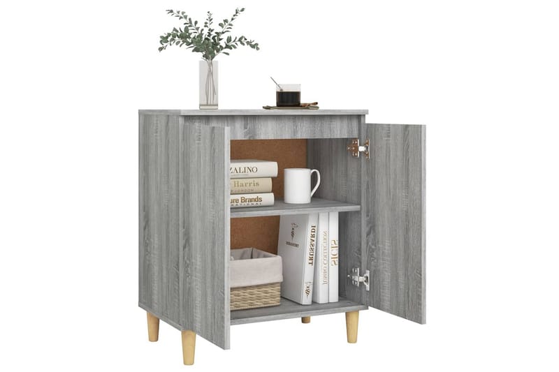 beBasic Skåp grå sonoma 60x35x70 cm konstruerat trä - Grey - Sideboard & skänk