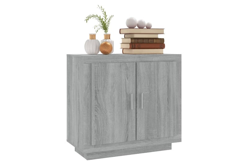 beBasic Skåp grå sonoma-ek 80x40x75 cm konstruerat trä - Grey - Sideboard & skänk