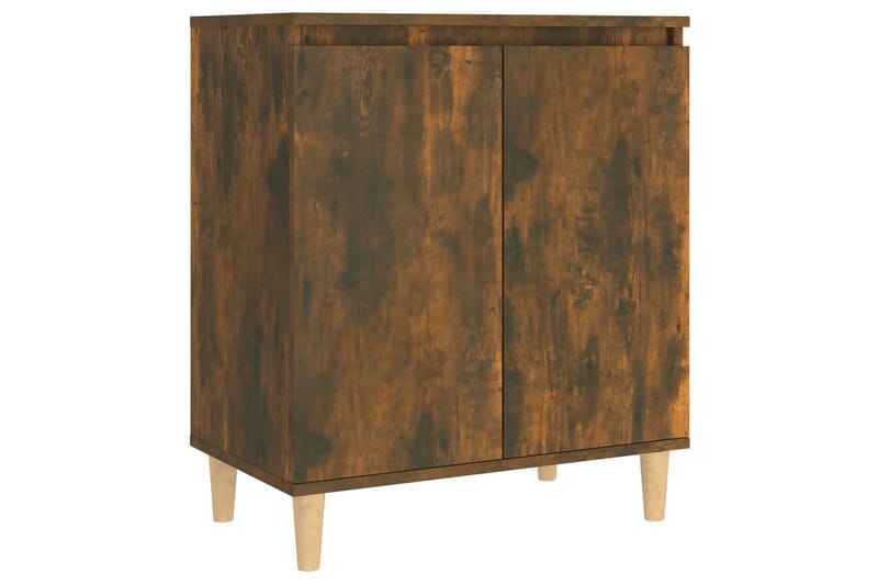 beBasic Skåp rökfärgad ek 60x35x70 cm konstruerat trä - Brown - Sideboard & skänk