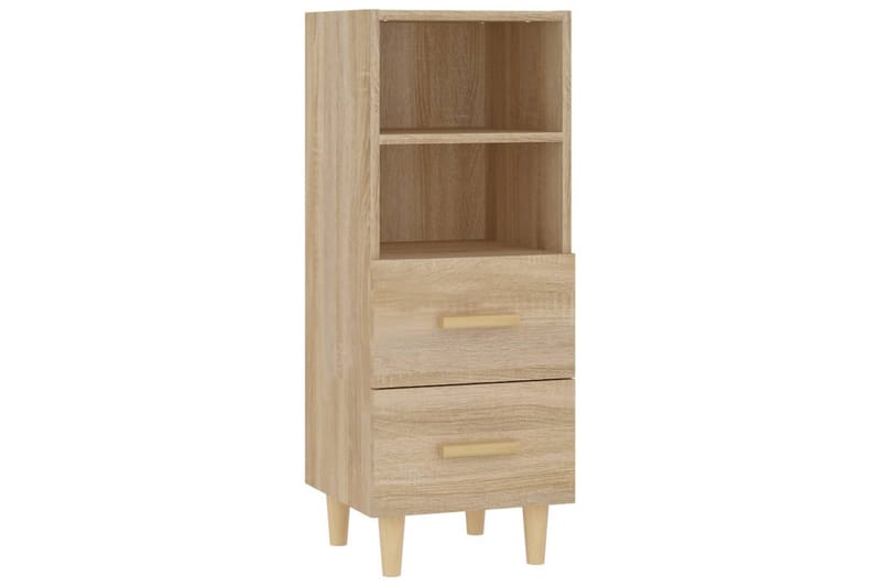 beBasic Skåp sonoma-ek 34,5x34x90 cm konstruerat trä - Brown - Förvaring - Förvaringsmöbler - Sideboard & skänk