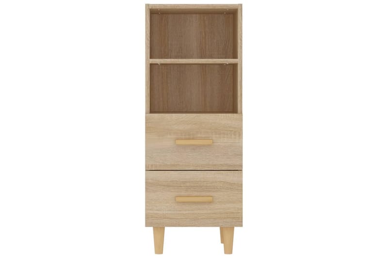 beBasic Skåp sonoma-ek 34,5x34x90 cm konstruerat trä - Brown - Förvaring - Förvaringsmöbler - Sideboard & skänk