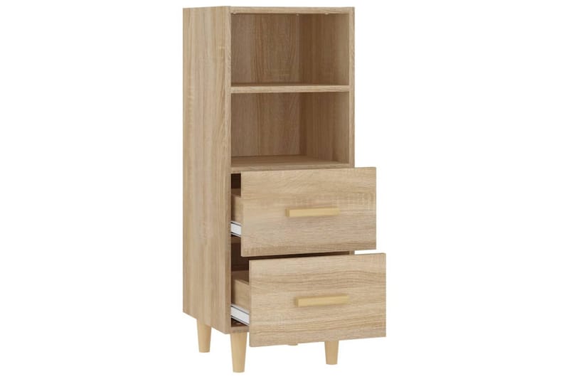 beBasic Skåp sonoma-ek 34,5x34x90 cm konstruerat trä - Brown - Förvaring - Förvaringsmöbler - Sideboard & skänk