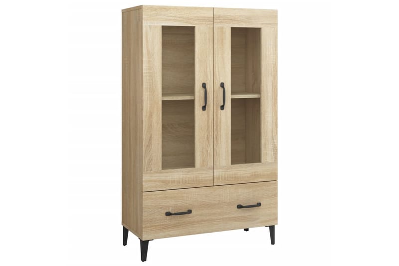 beBasic Skåp Sonoma-ek 70x31x115 cm konstruerat trä - Brown - Förvaring - Förvaringsmöbler - Sideboard & skänk