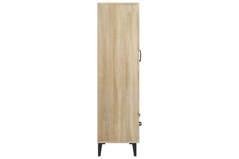 beBasic Skåp Sonoma-ek 70x31x115 cm konstruerat trä - Brown - Förvaring - Förvaringsmöbler - Sideboard & skänk