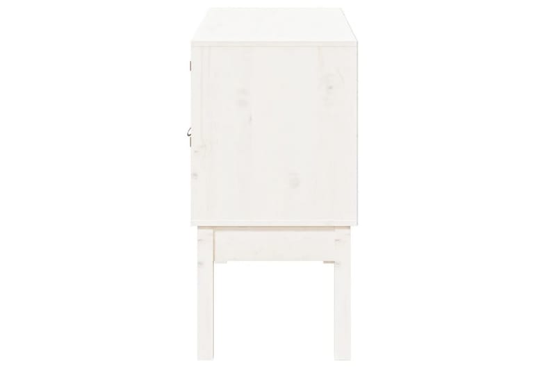 beBasic Skåp vit 110x40x78 cm massiv furu - White - Sideboard & skänk