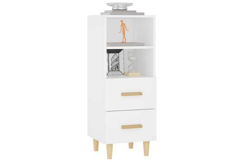 beBasic Skåp vit 34,5x34x90 cm konstruerat trä - White - Förvaring - Förvaringsmöbler - Sideboard & skänk