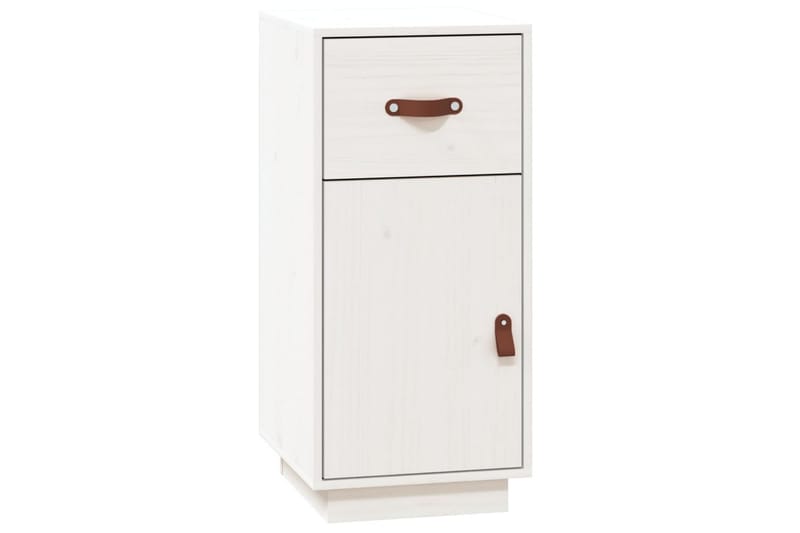 beBasic Skåp vit 34x40x75 cm massiv furu - White - Sideboard & skänk