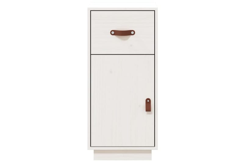 beBasic Skåp vit 34x40x75 cm massiv furu - White - Sideboard & skänk