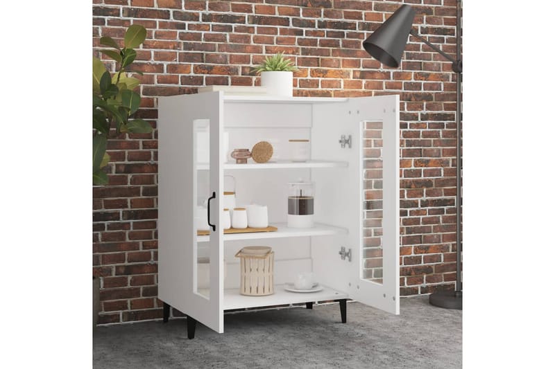 beBasic Skåp vit 69,5x34x90 cm konstruerat trä - White - Förvaring - Förvaringsmöbler - Sideboard & skänk
