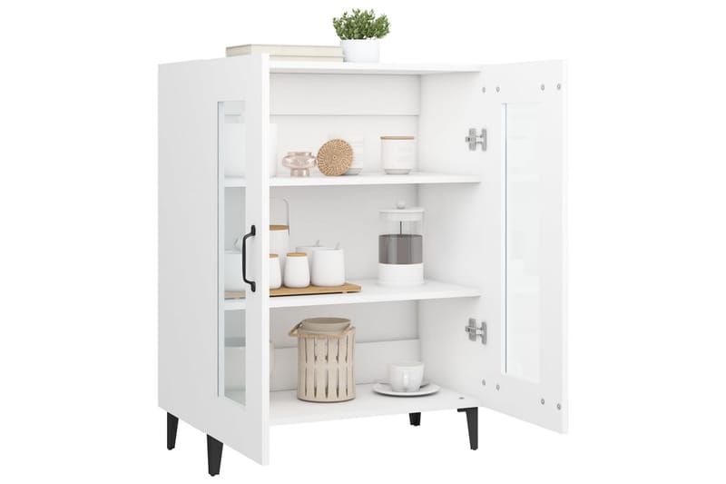beBasic Skåp vit 69,5x34x90 cm konstruerat trä - White - Förvaring - Förvaringsmöbler - Sideboard & skänk
