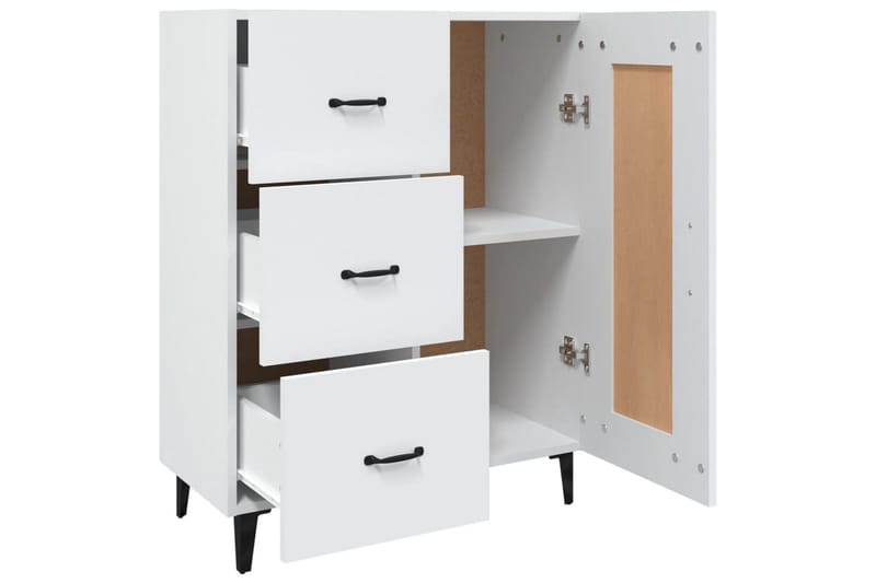 beBasic Skåp vit 69,5x34x90 cm konstruerat trä - White - Förvaring - Förvaringsmöbler - Sideboard & skänk