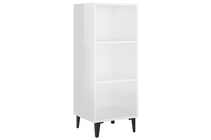 beBasic Skåp vit högglans 34,5x32,5x90 cm konstruerat trä - White - Sideboard & skänk