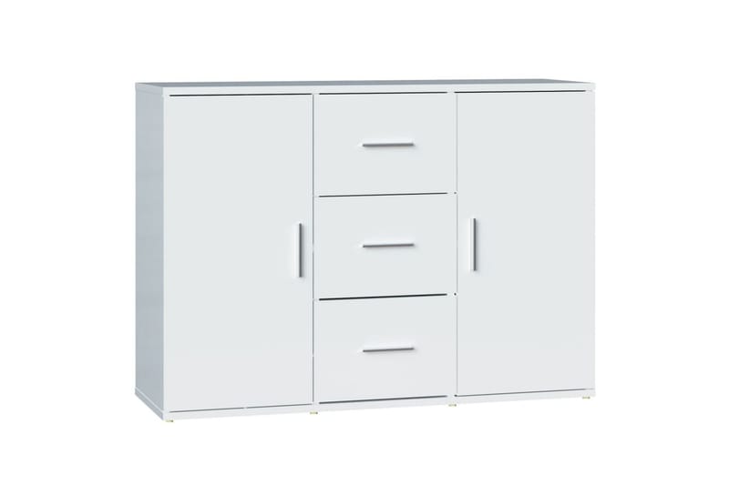 beBasic Skåp vit högglans 91x29,5x65 cm konstruerat trä - White - Förvaring - Förvaringsmöbler - Sideboard & skänk