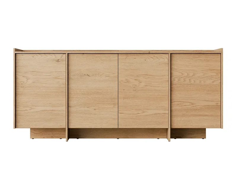 Bellia Skänk 200x38 cm, Brun/Vit