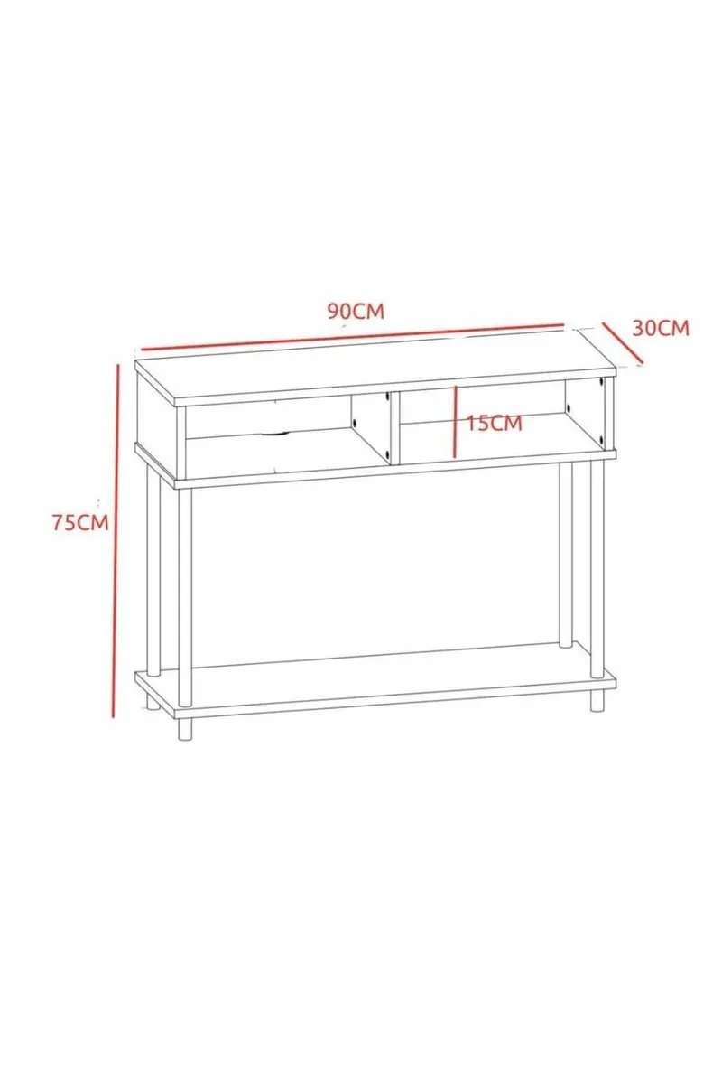 Belvo Sideboard 90x75x30 cm - Sapphire Oak - Förvaring - Förvaringsmöbler - Sideboard & skänk