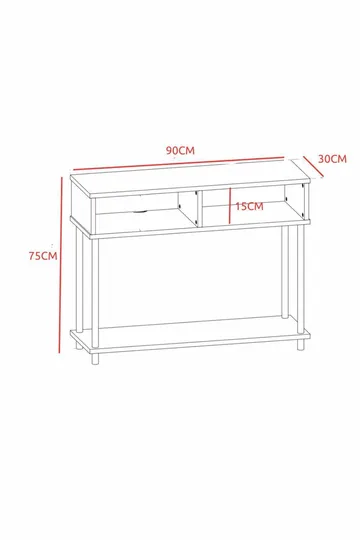 Belvo Sideboard 90x75x30 cm - Vit - Förvaring - Förvaringsmöbler - Sideboard & skänk