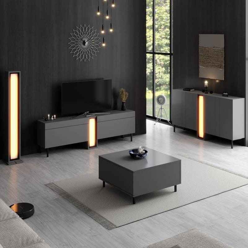 Berriaren Konsolbord 155 cm - Antracit - Förvaring - Förvaringsmöbler - Sideboard & skänk