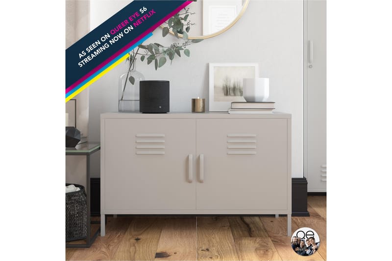 Bradford Skänk 100x40 cm Ljusgrå - Dorel Home - Förvaring - Förvaringsmöbler - Sideboard & skänk