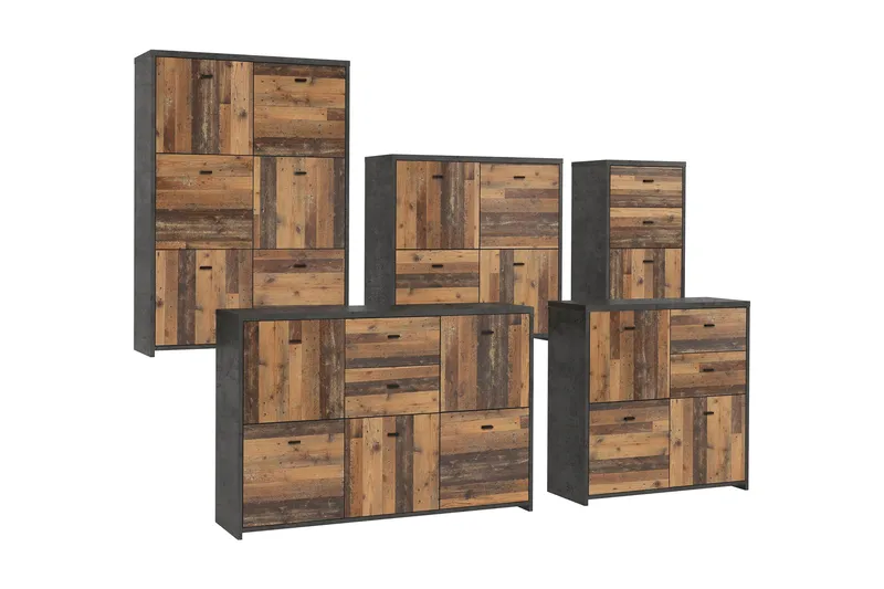 Broxton Sidobord 114 cm - Grå/Brun - Förvaring - Förvaringsmöbler - Sideboard & skänk