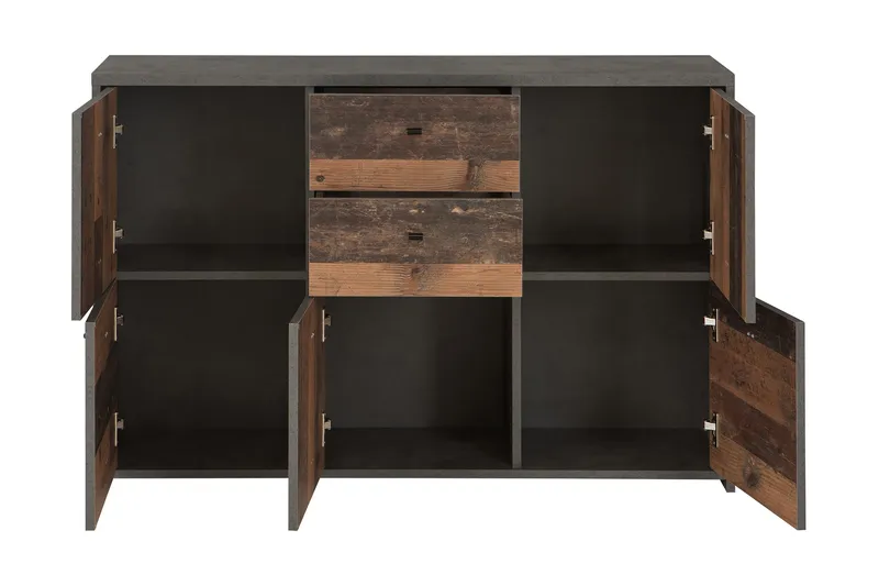 Broxton Sidobord 114 cm - Grå/Brun - Förvaring - Förvaringsmöbler - Sideboard & skänk