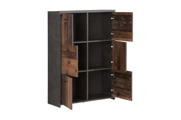 Broxton Sidobord 77 cm - Grå/Brun - Förvaring - Förvaringsmöbler - Sideboard & skänk