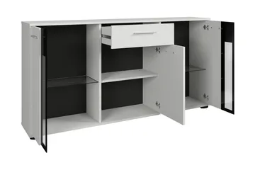 Bunta Skänk 141x41 cm - Svart/Vit - Förvaring - Förvaringsmöbler - Sideboard & skänk