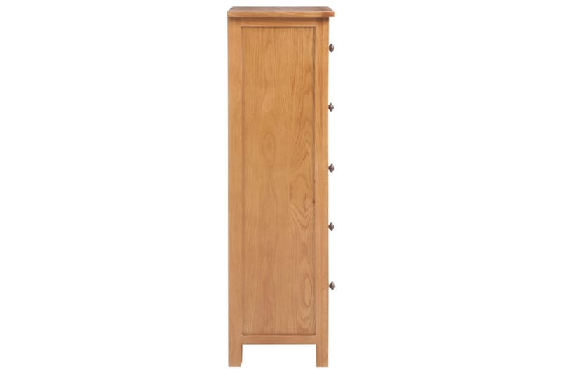 Byrå 45x32x110 cm massiv ek - Brun - Förvaring - Hallförvaring