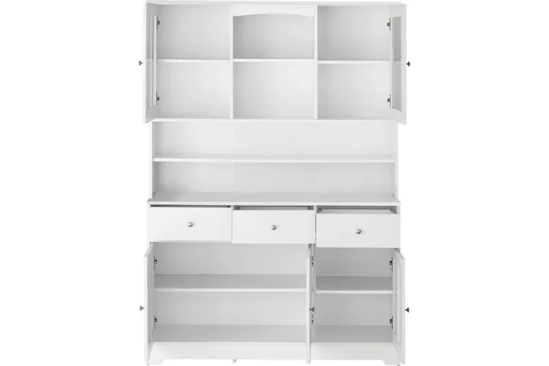 Adelynn Byrå m. Överskåp - Vit - Förvaring - Förvaringsmöbler - Byrå