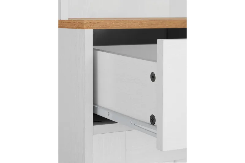 Adelynn Byrå m. Överskåp - Vit - Förvaring - Förvaringsmöbler - Byrå