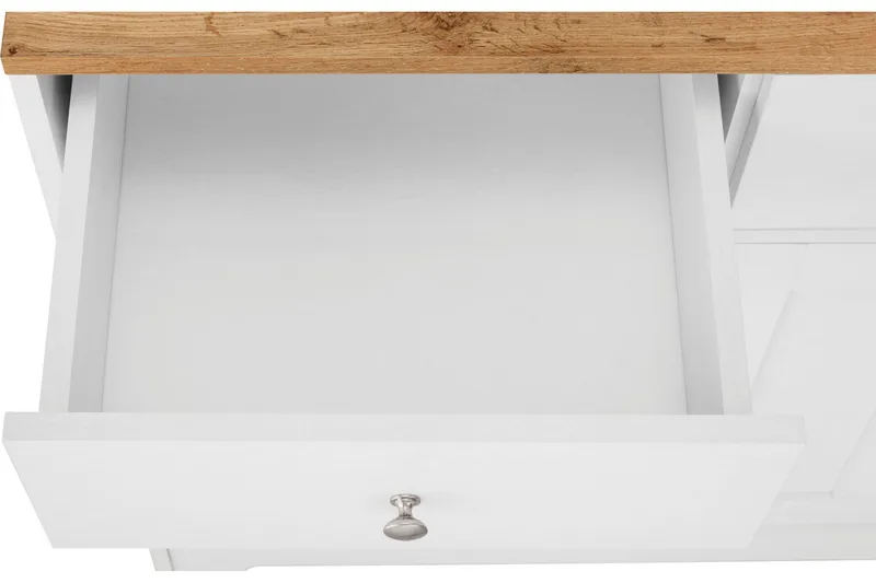 Adelynn Byrå m. Överskåp - Vit - Förvaring - Förvaringsmöbler - Byrå