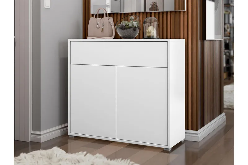 Agawal Byrå 100 cm - Vit - Förvaring - Förvaringsmöbler - Byrå - Hallbyrå