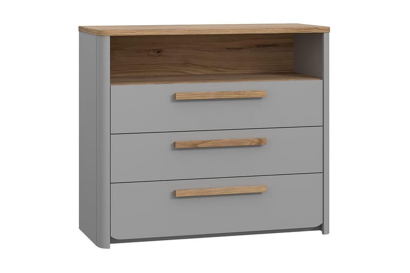 Ahmetbay Byrå 41x99 cm, Grå/Brun