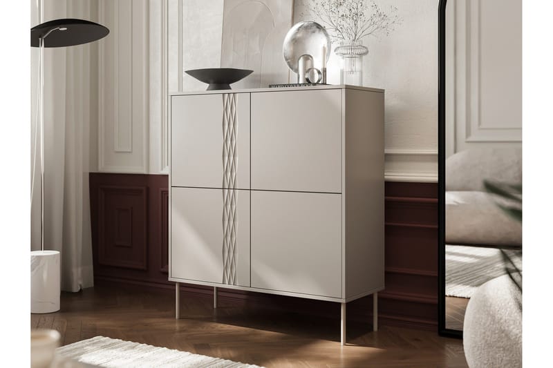 Akiko Byrå 100 cm - Beige - Förvaring - Förvaringsmöbler - Byrå - Hallbyrå