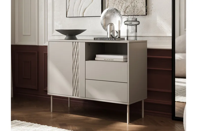 Akiko Byrå 100 cm - Beige - Förvaring - Förvaringsmöbler - Byrå - Hallbyrå