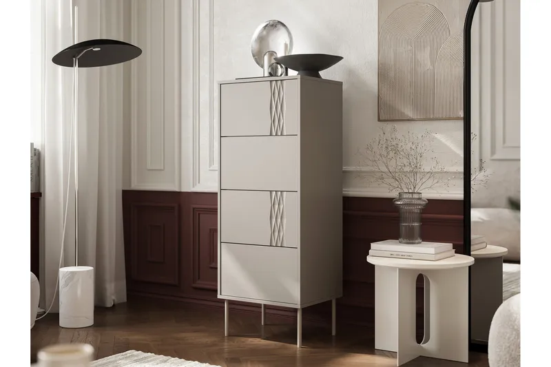 Akiko Byrå 50 cm - Beige - Förvaring - Förvaringsmöbler - Byrå - Hallbyrå