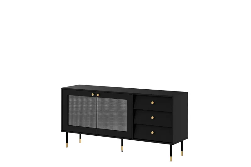 Akilesh Byrå 150 cm, Svart