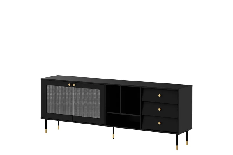 Akilesh Byrå 200 cm - Svart - Förvaring - Förvaringsmöbler - Byrå
