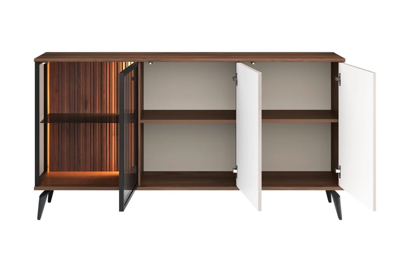 Akinari Byrå 154 cm - Brun/Beige - Förvaring - Förvaringsmöbler - Byrå