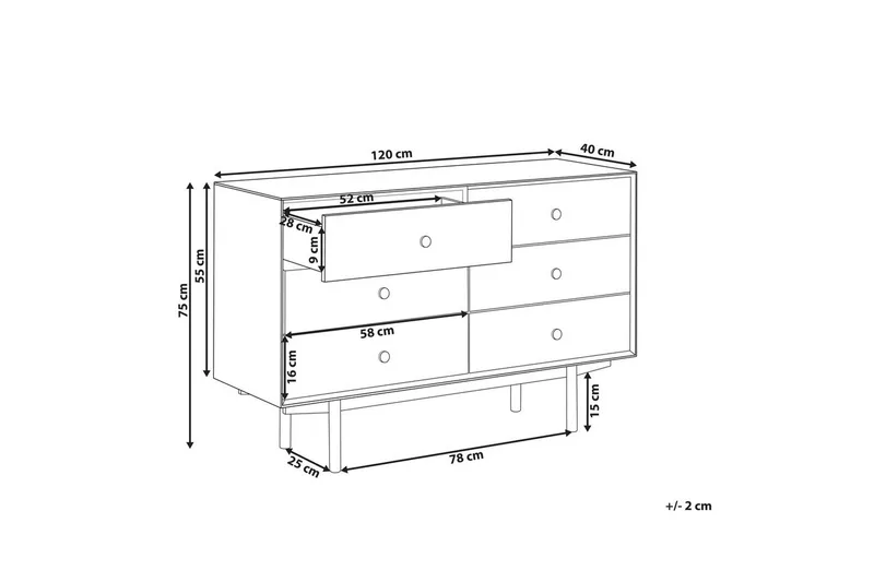 Byrå Alcester - Förvaring - Förvaringsmöbler - Byrå
