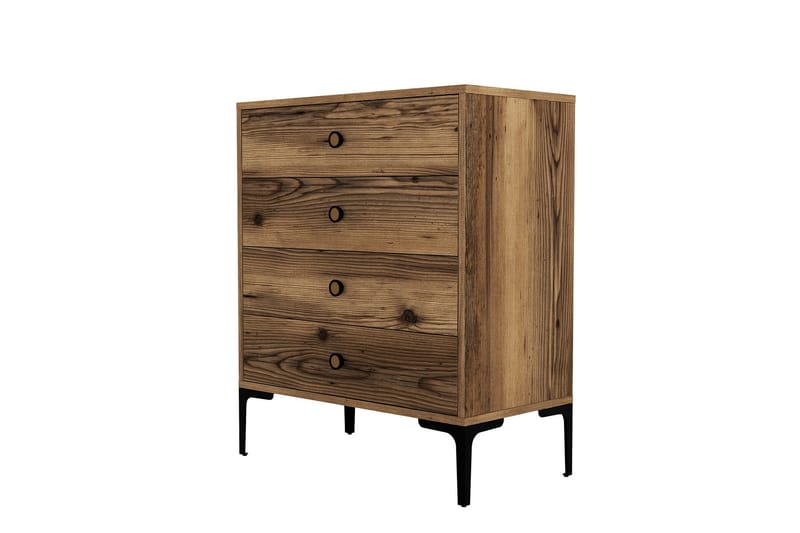 Ameias Byrå 76x90,7 cm Brun - Hanah Home - Förvaring - Förvaringsmöbler - Byrå - Hallbyrå