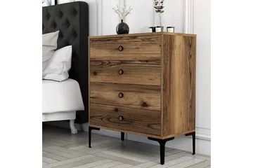 Ameias Byrå 76x90,7 cm Brun - Hanah Home - Förvaring - Förvaringsmöbler - Byrå - Hallbyrå