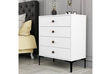 Ameias Byrå 76x90,7 cm Vit - Hanah Home - Förvaring - Förvaringsmöbler - Byrå - Hallbyrå
