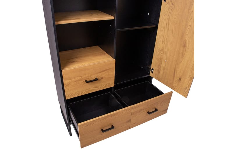 Amsterdam Byrå Ek/Svart - Förvaring - Förvaringsmöbler - Byrå - Hallbyrå